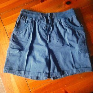 Women's Dark Gray 4-packet Cargo Comfort Waist Shorts - Size L